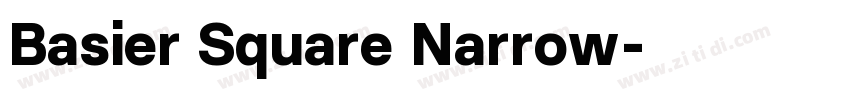 Basier Square Narrow字体转换